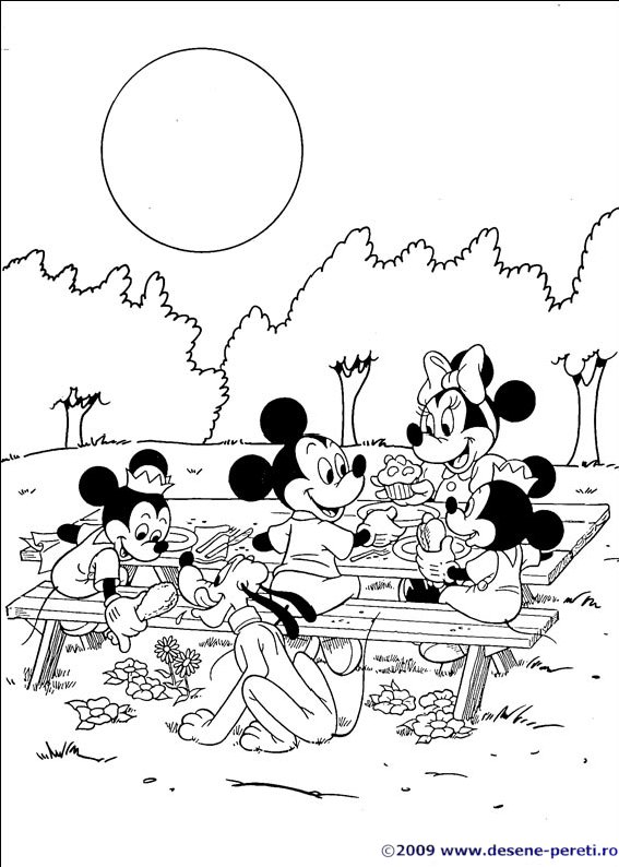 minnie desene colorat